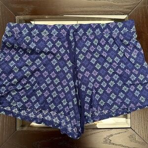 *CROFT & BARROW* Blue x Purple Pajama Shorts Size XXL